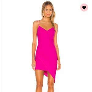 Revolve hot pink dress
